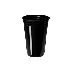 VASO PLASTICO NEGRO