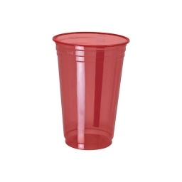 VASO PLASTICO ROJO