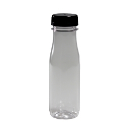 BOTELLA PET TAPA NEGRA 200 ml.